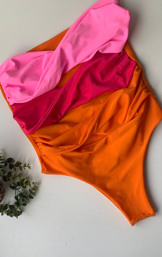 Sunset one piece swimsuit